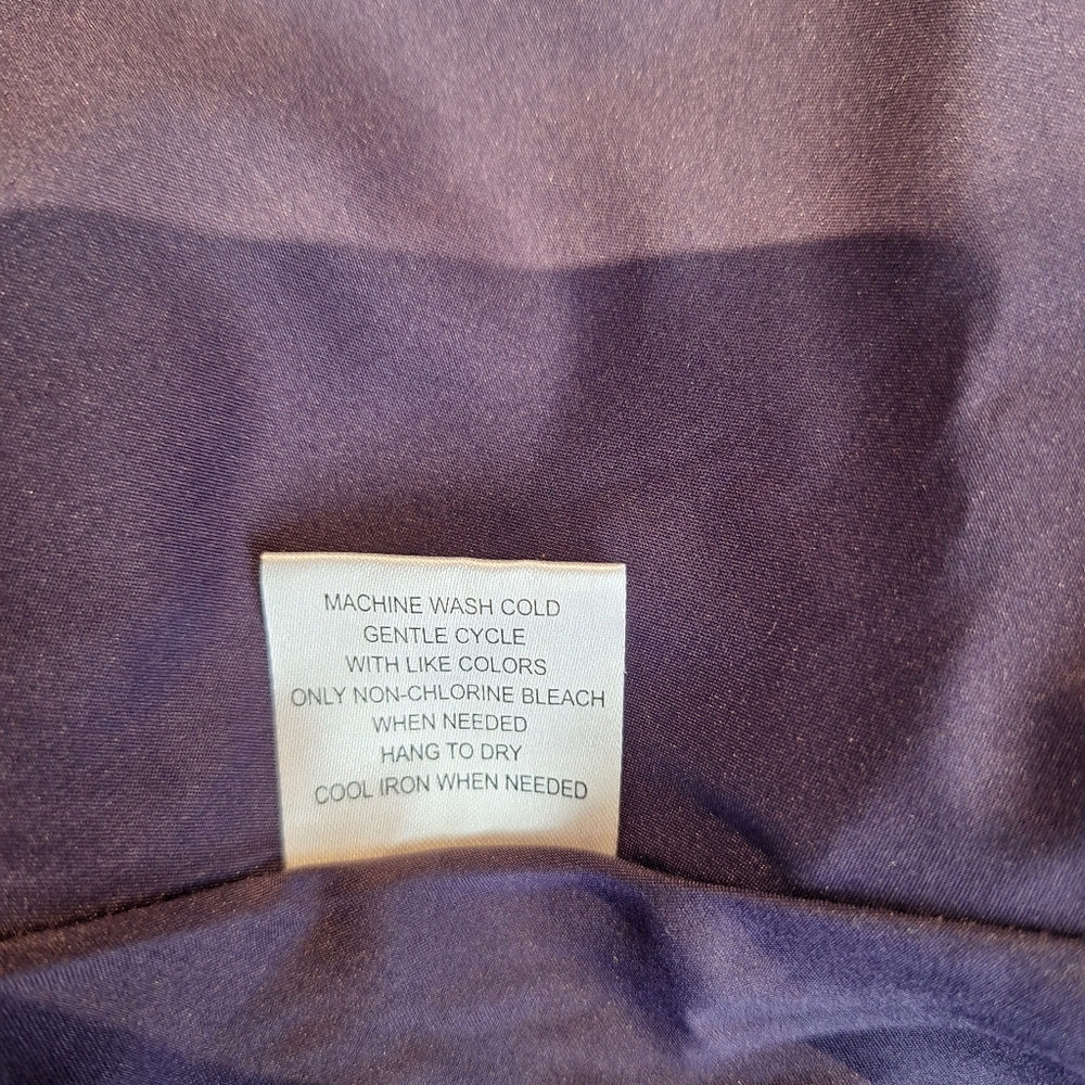 ModCloth Plum Ruffle Dress Size Medium - Picture 8 of 11